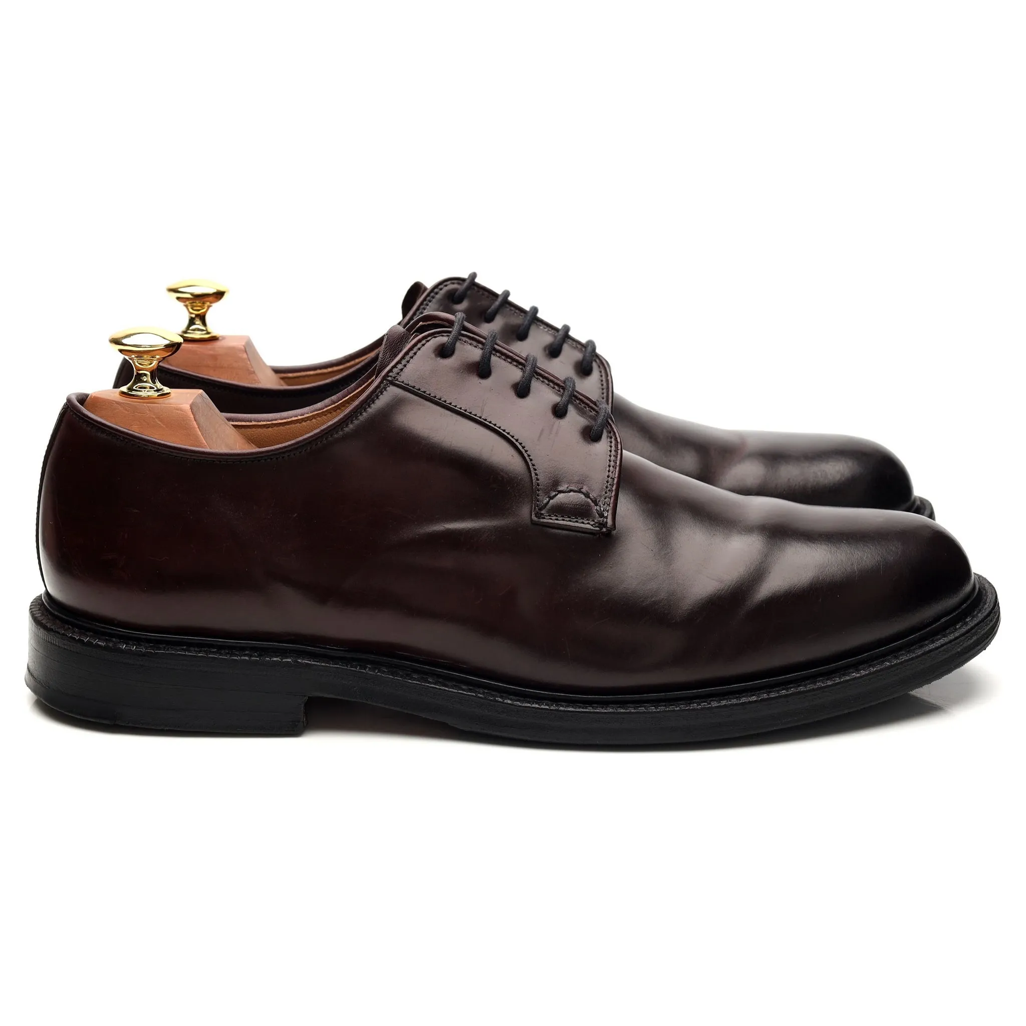 'Shannon' Burgundy Cordovan Leather Derby UK 9 F