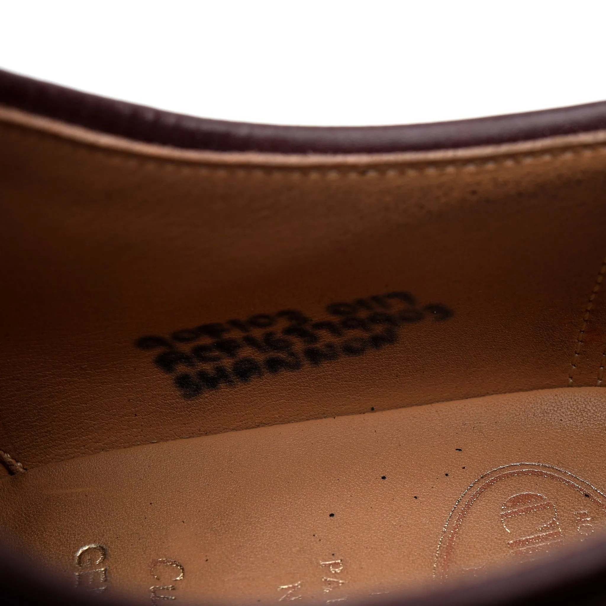 'Shannon' Burgundy Cordovan Leather Derby UK 9 F