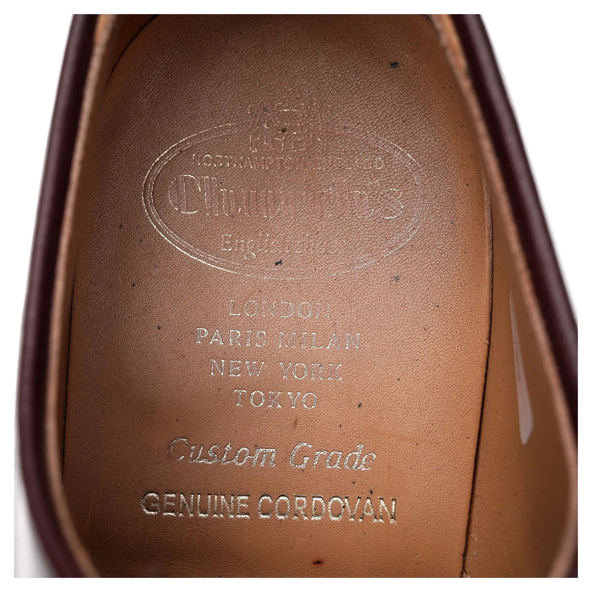 'Shannon' Burgundy Cordovan Leather Derby UK 9 F