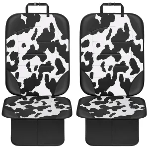Siivton Car Seat Protector for Child Car Seat,Waterproof Car Seat Cover with Thick Padding, Non-Slip Backing, Protects Fabric & Leather Seats, 2 Mesh Storage Pockets(2 Pack)