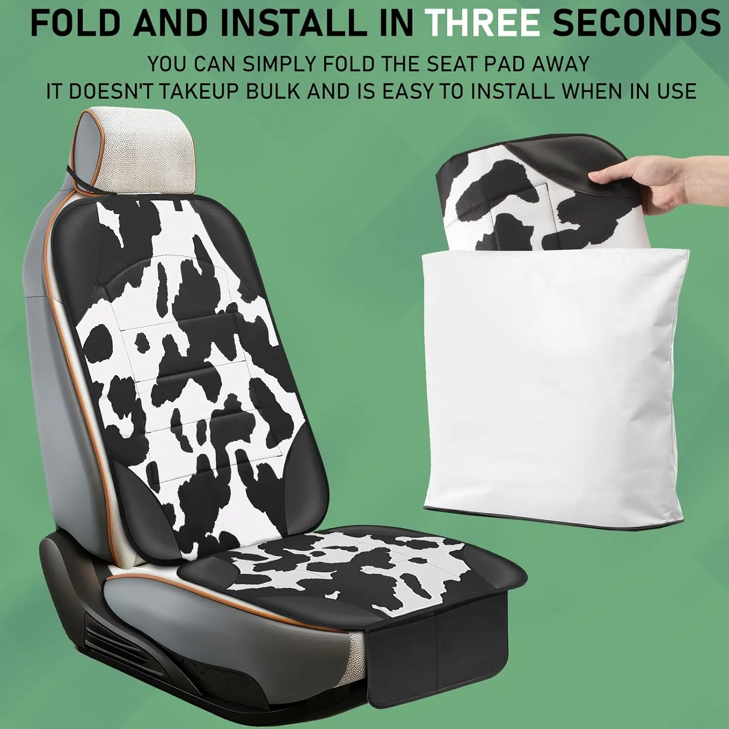 Siivton Car Seat Protector for Child Car Seat,Waterproof Car Seat Cover with Thick Padding, Non-Slip Backing, Protects Fabric & Leather Seats, 2 Mesh Storage Pockets(2 Pack)