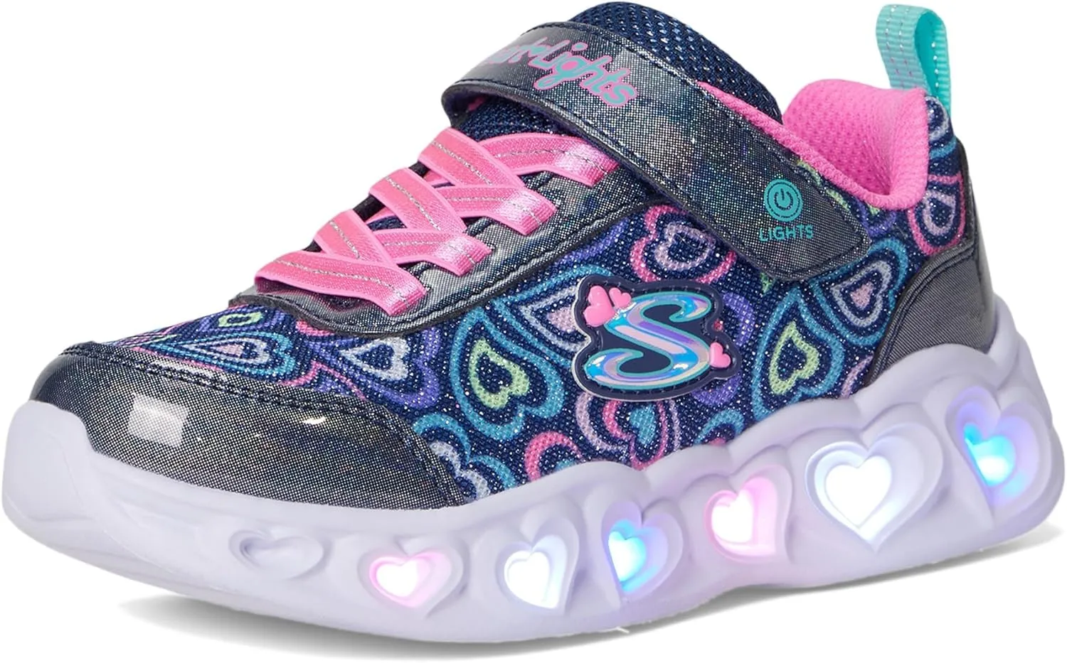 SKECHERS Girl's Heart Lights-Boogie Love Sneaker