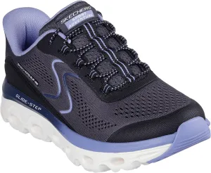 Skechers Sport Women's Women's Glide Step Sole Hands Free Slip-INS Sneaker, BKBL=Black/Blue, 5 Wide