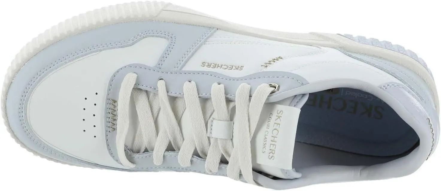 Skechers Women's Jade-Best in Class Leather Lace-Up Sneakers with Memory Foam