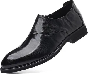 Slip-On Leather Shoes for Men Patent Leather Luxury Groom Wedding Shoes Men's Dress Shoes Classic Lace Up Oxfords Dress Shoes Leather Tuxedo New