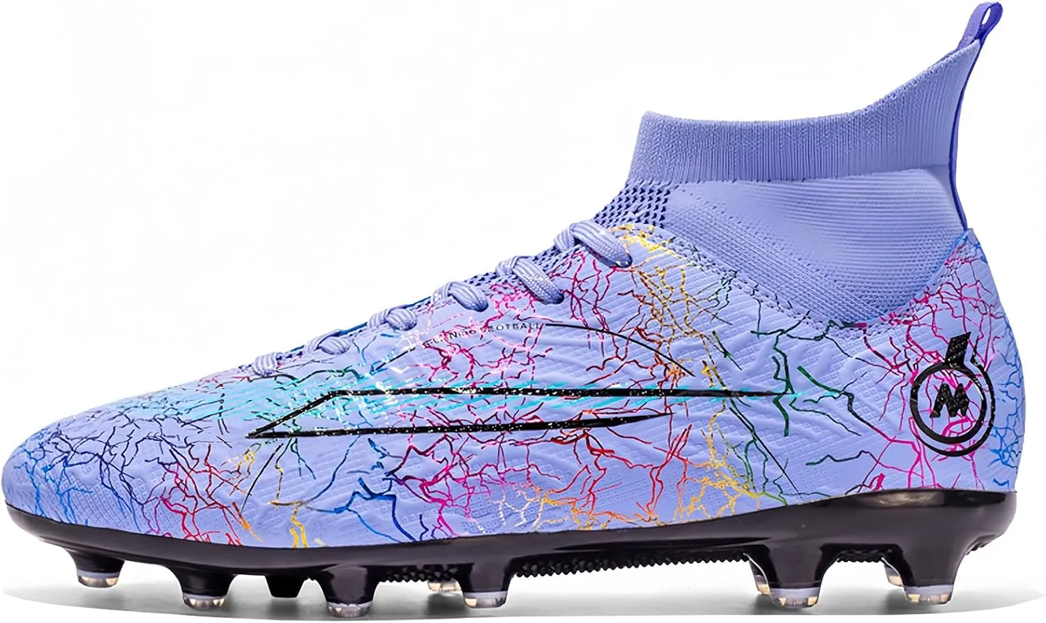 Soccer Cleats for Mens Womens Turf Soccer Shoes Indoor Footall Cleats High Ankle TF AG FG Football Boots Wide Training Sneaker