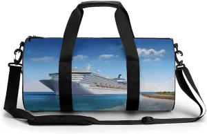 Sports Gym Bag for Women Men Travel Duffel Bag Tote Weekender Bag Seaside Cruise Ship Carry on Overnight Bag for Travel Swimming Fitness Workout Sports Duffle Bag