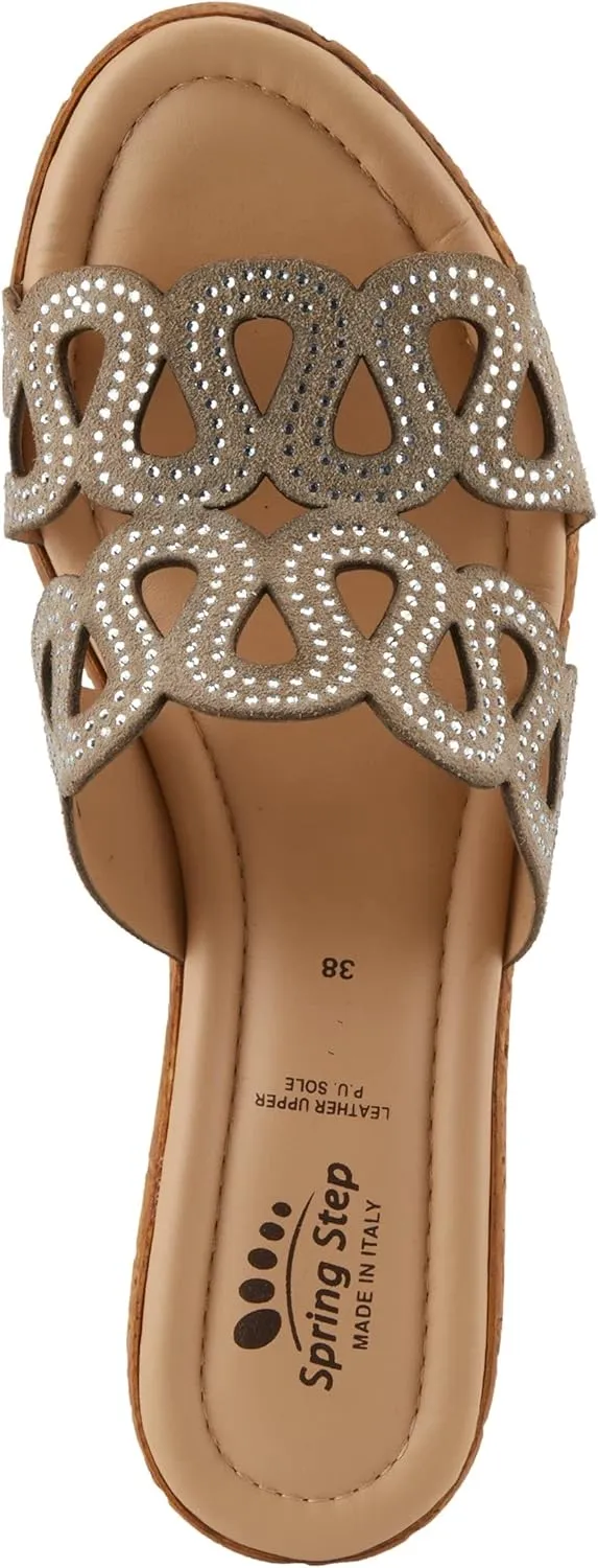 Spring Step Women's Mssteamy Slide Wedge Sandal