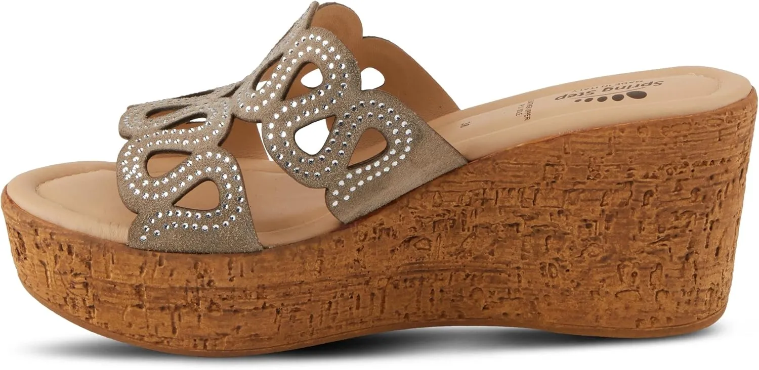 Spring Step Women's Mssteamy Slide Wedge Sandal