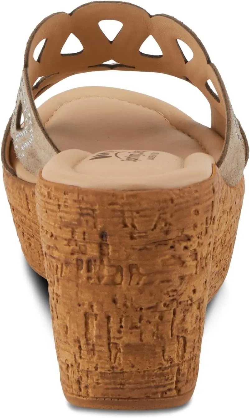 Spring Step Women's Mssteamy Slide Wedge Sandal