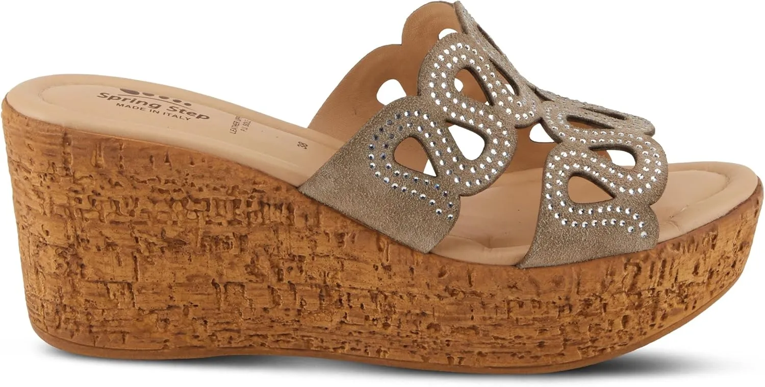 Spring Step Women's Mssteamy Slide Wedge Sandal