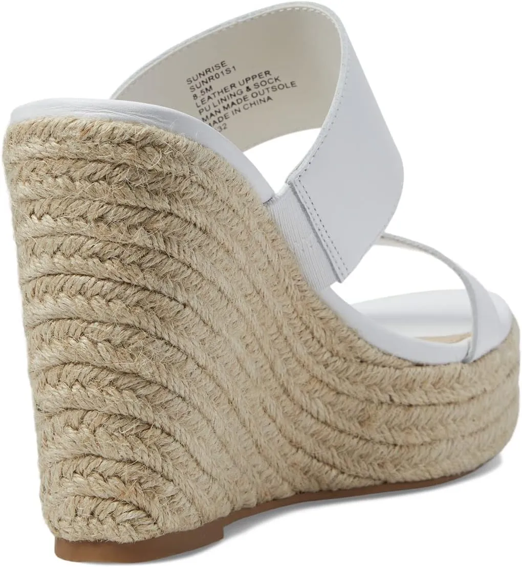 Steve Madden Sunrise Wedge Sandals for Women - Jute Wrapped Wedge Heel, Padded Footbed, and Open-Toe