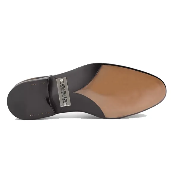 Suede Blucher Leather Derby Shoes