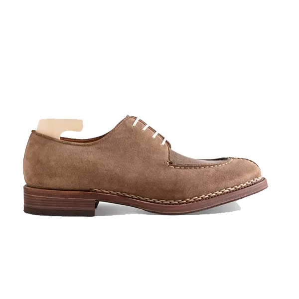 Suede Blucher Leather Derby Shoes
