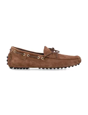 Suede Rod Driver Loafer With 360° Lace-Up System