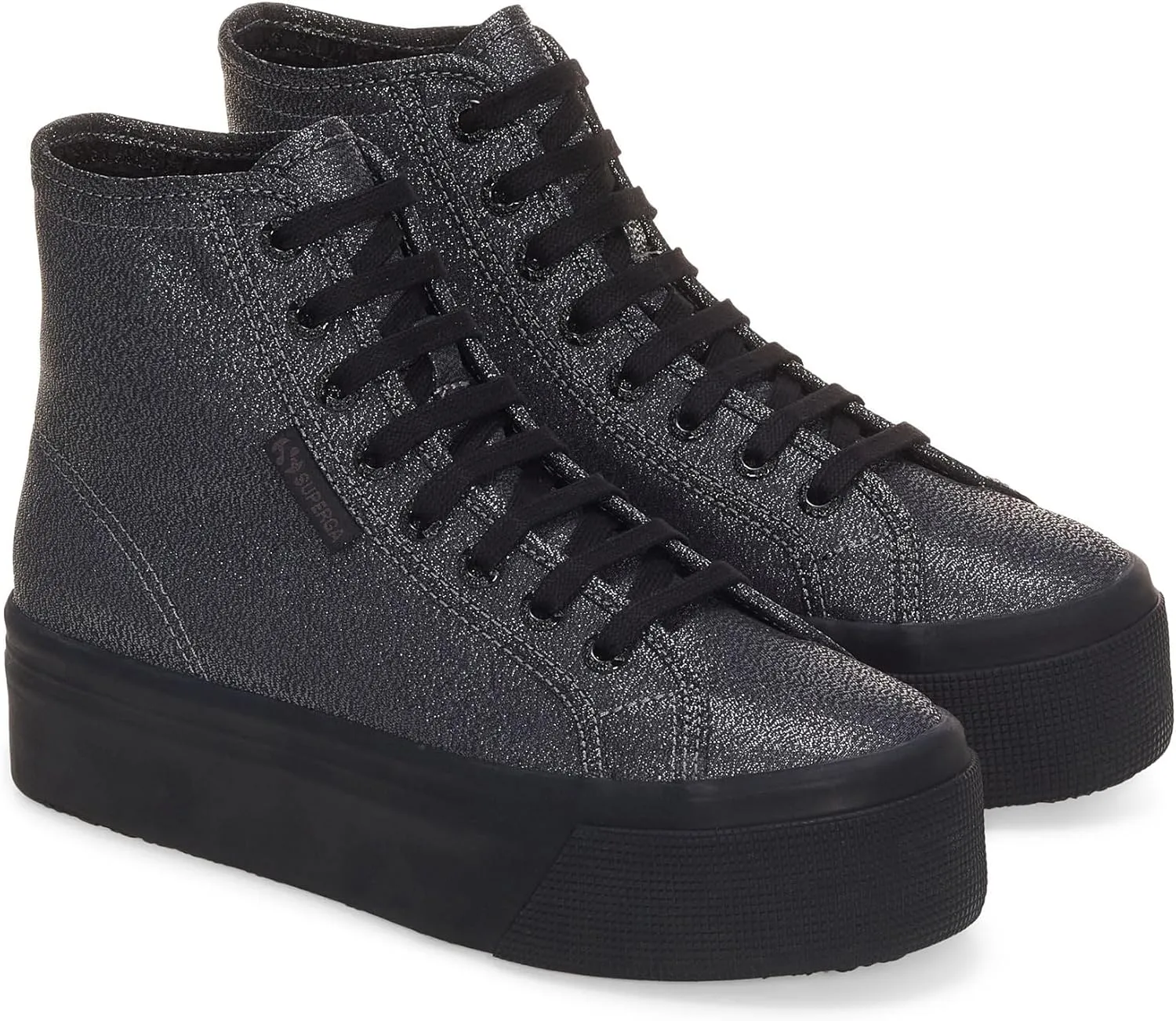 Superga Women's 2708 Hi Top Lame Sneaker