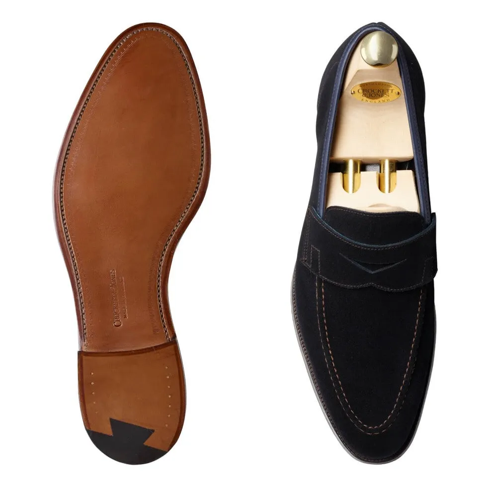 Teign Navy Suede, Crockett & Jones