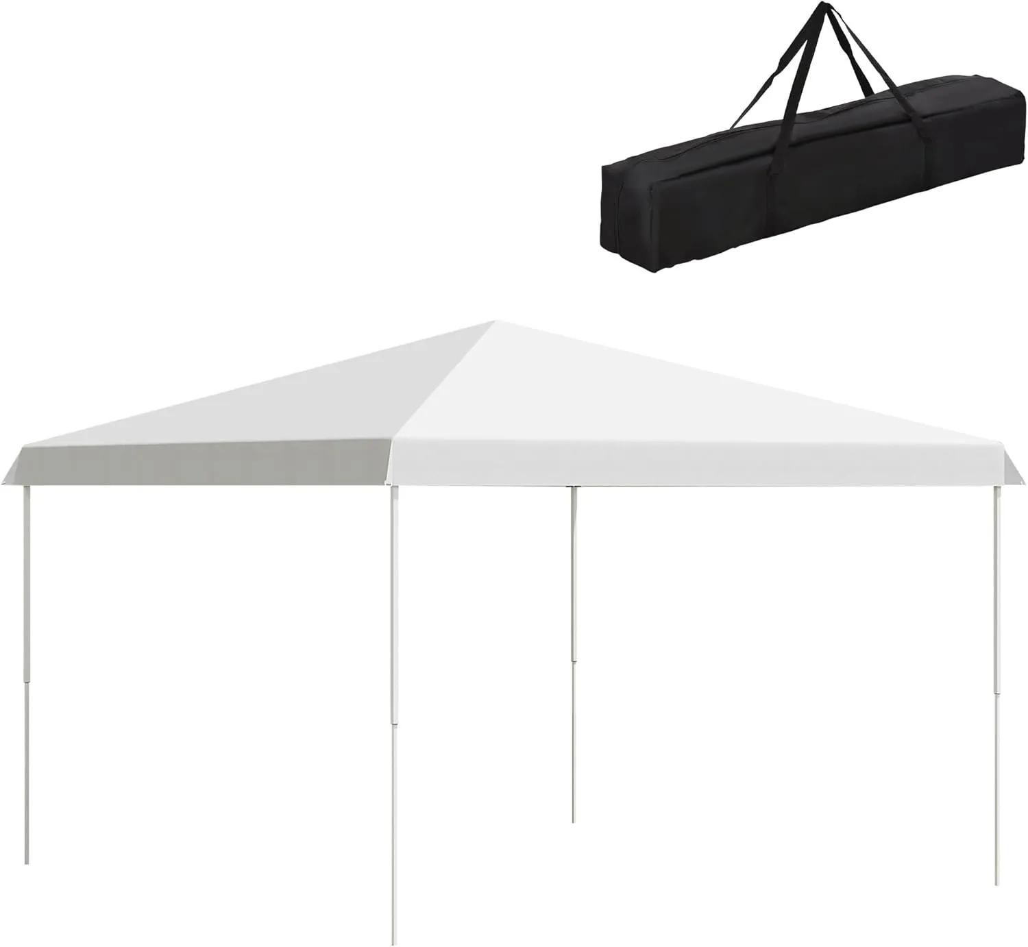 Tents for Parties Pop Up Canopy Tent, Instant Sun Shelter, 13' x 13', Height Adjustable, with Wheeled Carry Bag for Outdoor, Garden, Patio, Parties