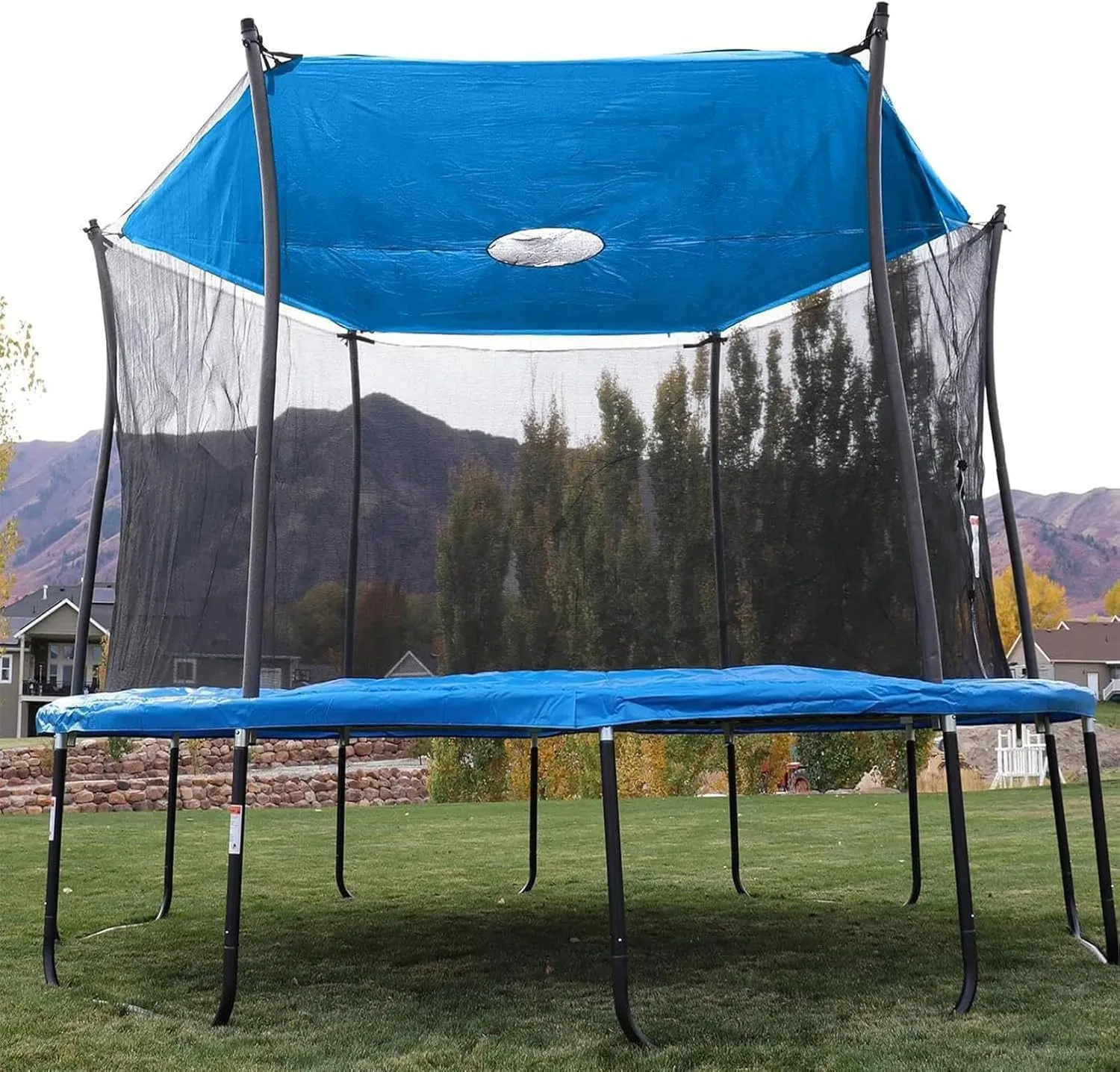 Trampoline Shade Cover, Sun-Protection Trampoline Canopy, Easy to Install, Backyard Playground Anti-UV Trampolines Sunshade
