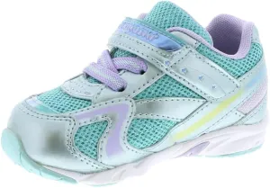 TSUKIHOSHI 3537 GLITZ Strap-Closure Machine-Washable Child Sneaker Shoe with Wide Toe Box and Slip-Resistant, Non-Marking Outsole - For Toddlers and Little Kids, Ages 1-8