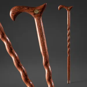 Twisted Oak Derby Handcrafted Walking Cane
