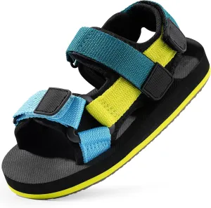 Unisex-Child Big Kids Sandals Adjustable Straps Slip on Athletic Sandals Outdoor Casual Shoes