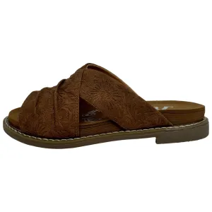 Very G Women's Brown Tooled Jolene Sandal