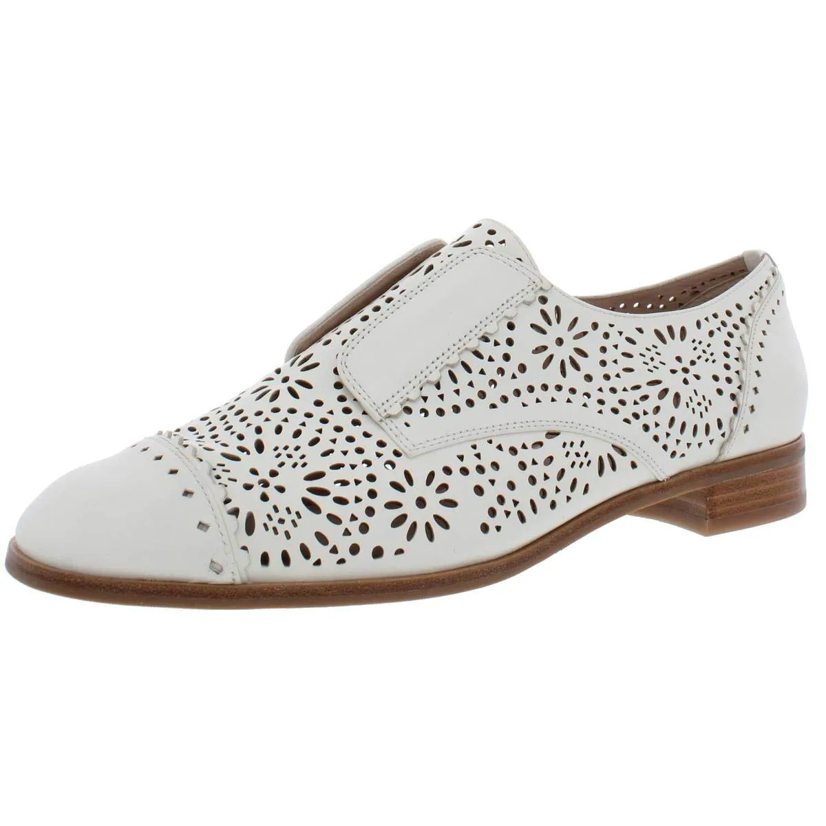 Via Spiga Women's Eliza Oxford, Milk Leather, 7.5 M US