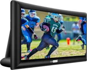 VIVOHOME 16 FT Inflatable Projector Screen for Outside, Blow Up Movie Screen Outdoor Use, Mega Large TV Screen with Carry Bag for Backyard, Triangular Back Support