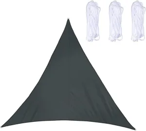 Waterproof Sun Shade Sail Triangle, Sunshades for Backyard, Heavy Duty Shade Cloth, Breathable Sunshade Cloth for Patio Backyard Lawn Outdoor Activities (I 6x6x6m)