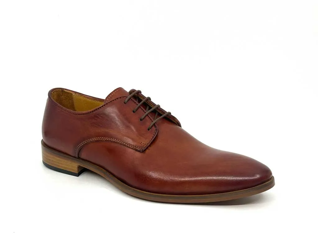 Wesley Whiskey Brown Men's Derby Dress Shoes