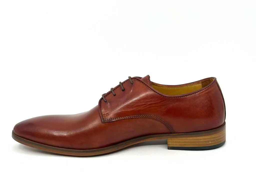 Wesley Whiskey Brown Men's Derby Dress Shoes