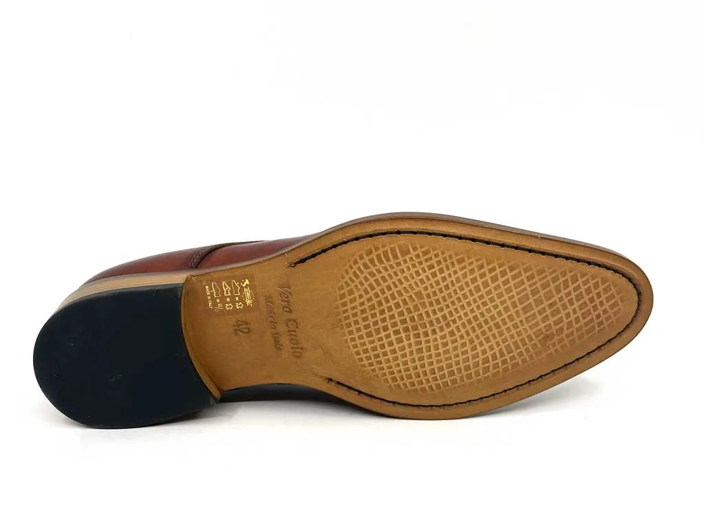 Wesley Whiskey Brown Men's Derby Dress Shoes