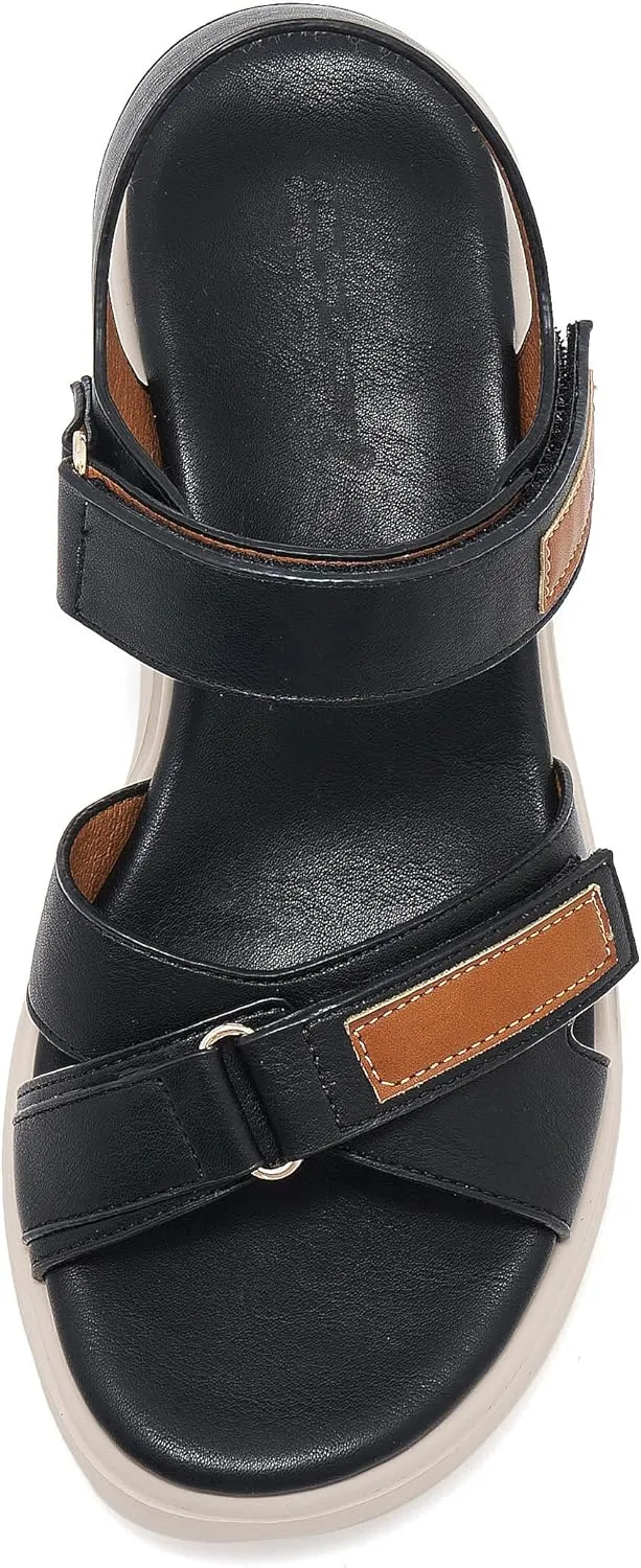 Women's Comfortable Walking Sandal Lightweight Cushioned Hiking Sandals Platform Shoes for Women Slingback Woven With Straps Sandals