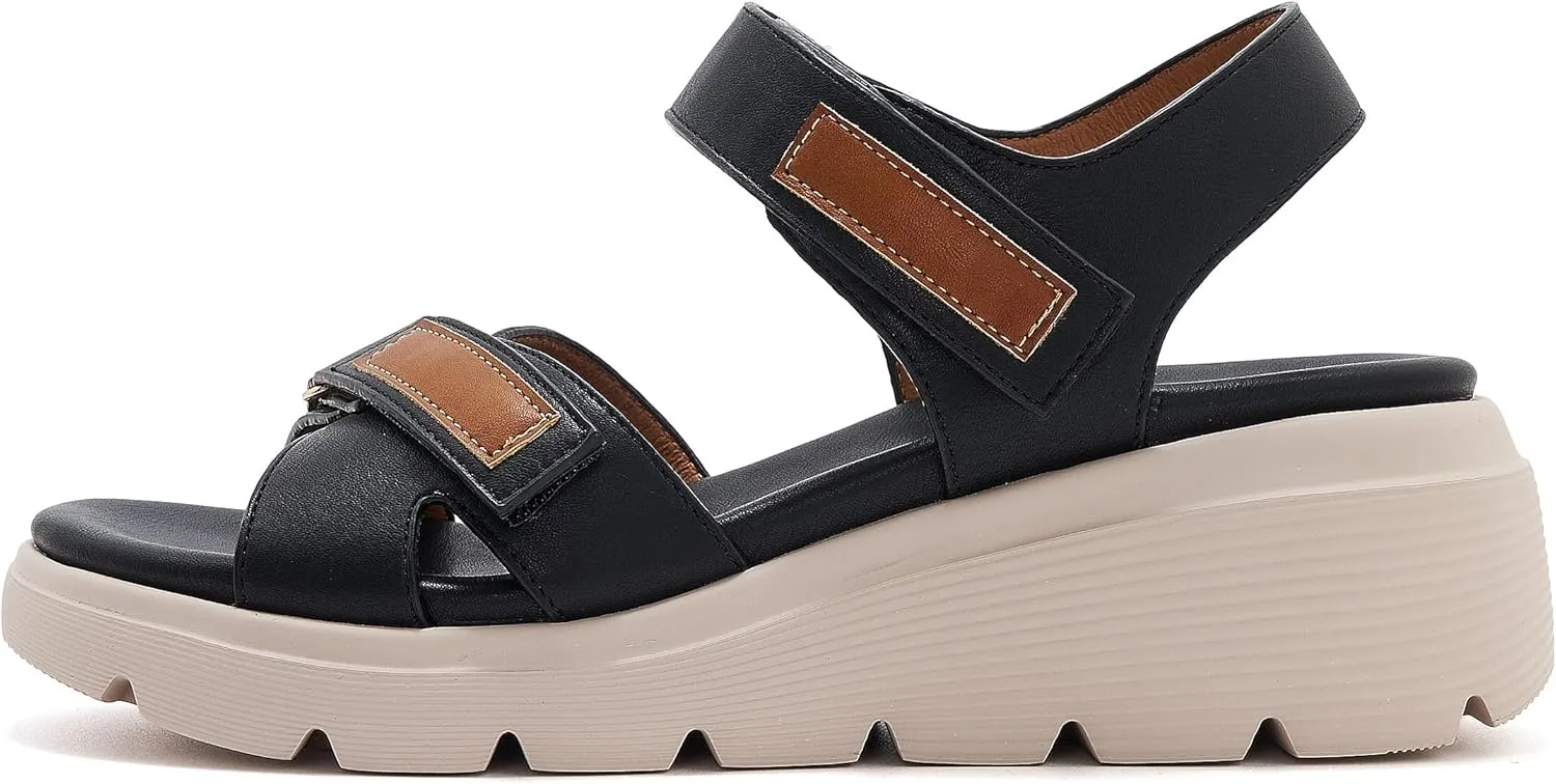Women's Comfortable Walking Sandal Lightweight Cushioned Hiking Sandals Platform Shoes for Women Slingback Woven With Straps Sandals