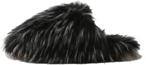 Women's Plush Faux Fur Slipper Slide Sandal Soft Furry Fuzzy Fluffy Lovely Indoor Outdoor Slip On Slippers Multicolor Winter House Shoes