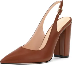 Women's Pointed Toe Slingback Heels, High Heel Shoes for Women
