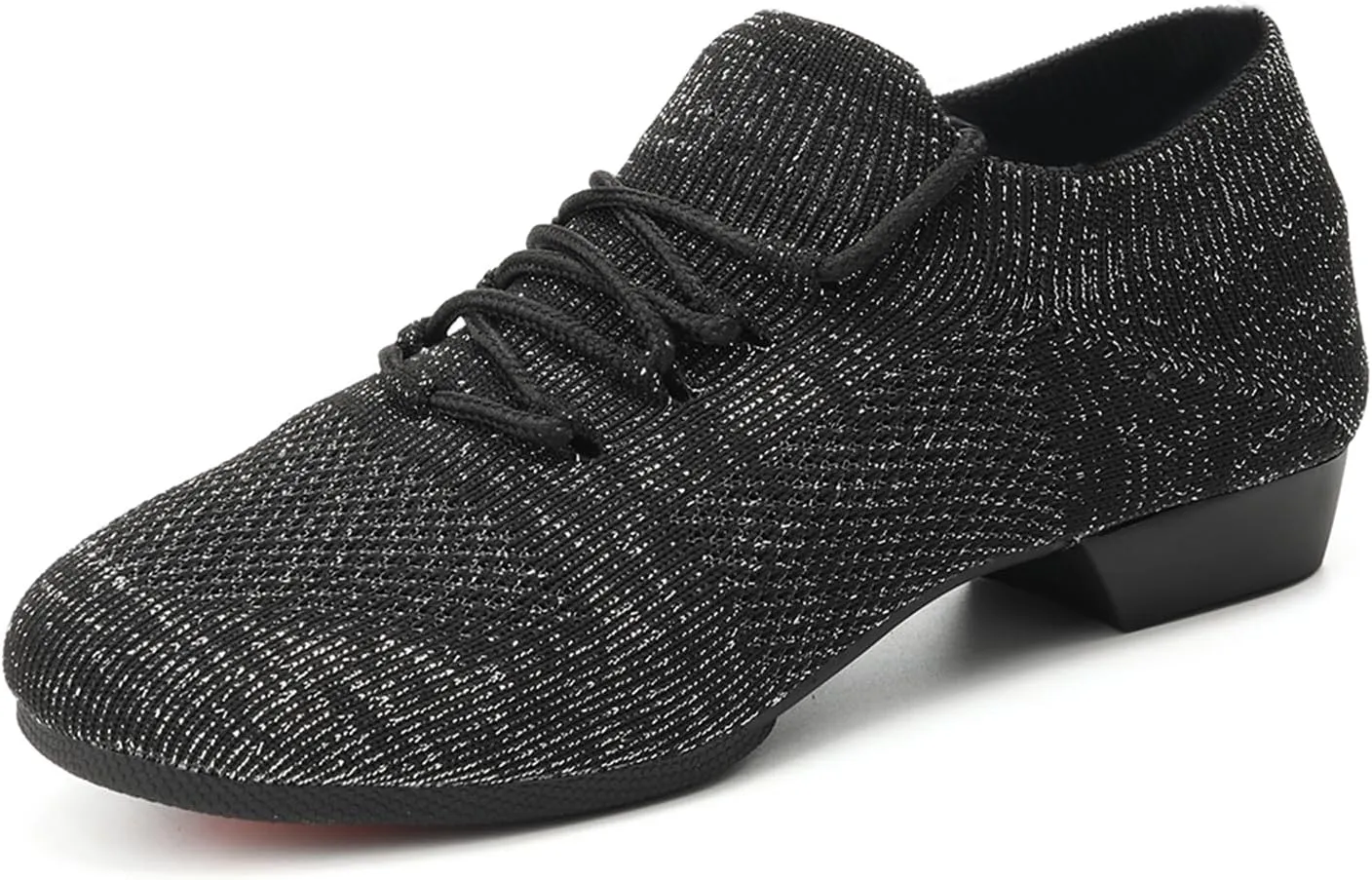 YKXLM Women Standard Practice Social Dance Sneaker Beginner Dance Practice Shoes for Women Low Heel Ballroom